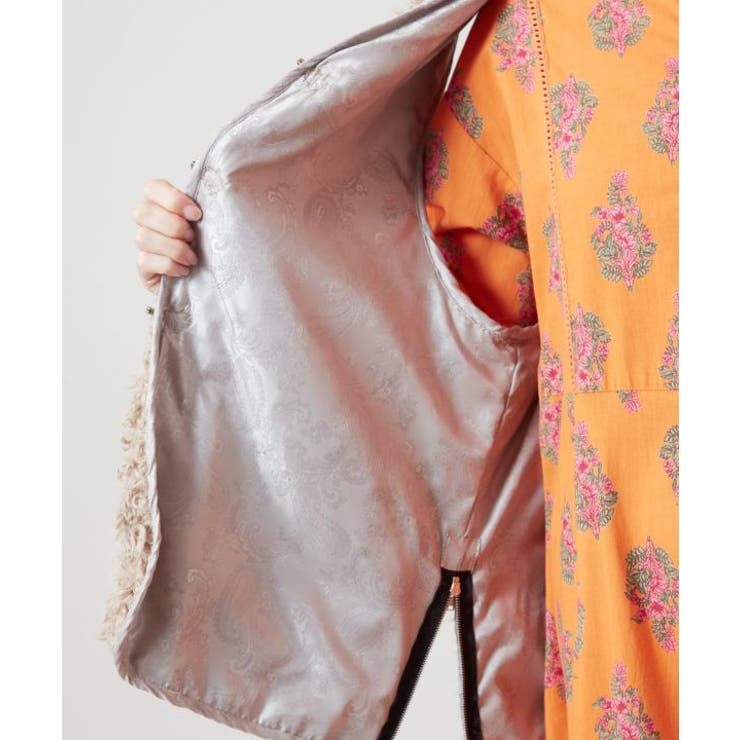 【チャイハネ】モケリプードルファーベスト | アミナコレクション  | 詳細画像11 