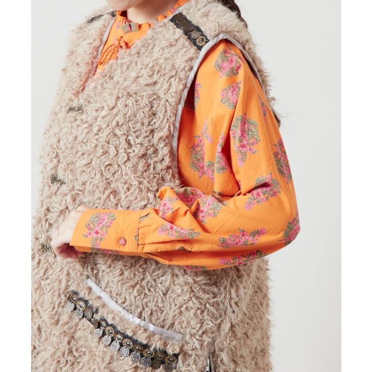 【チャイハネ】モケリプードルファーベスト | アミナコレクション  | 詳細画像12 