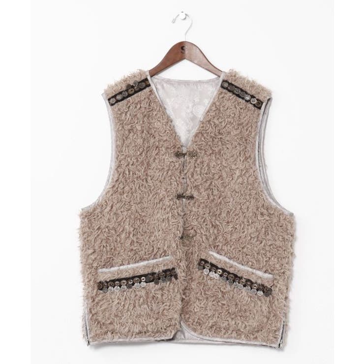 【チャイハネ】モケリプードルファーベスト | アミナコレクション  | 詳細画像3 