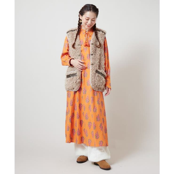 【チャイハネ】モケリプードルファーベスト | アミナコレクション  | 詳細画像4 