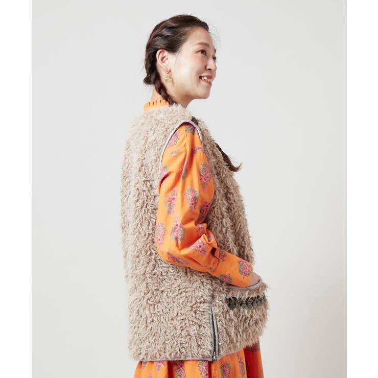 【チャイハネ】モケリプードルファーベスト | アミナコレクション  | 詳細画像5 