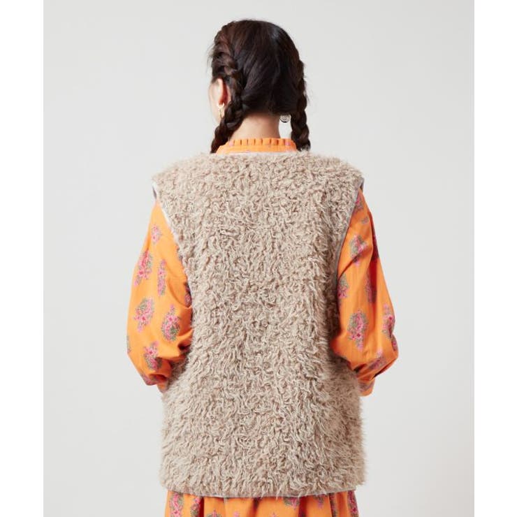 【チャイハネ】モケリプードルファーベスト | アミナコレクション  | 詳細画像6 