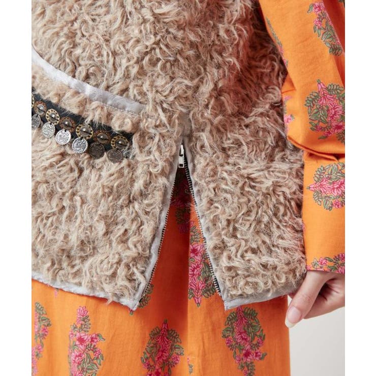 【チャイハネ】モケリプードルファーベスト | アミナコレクション  | 詳細画像9 