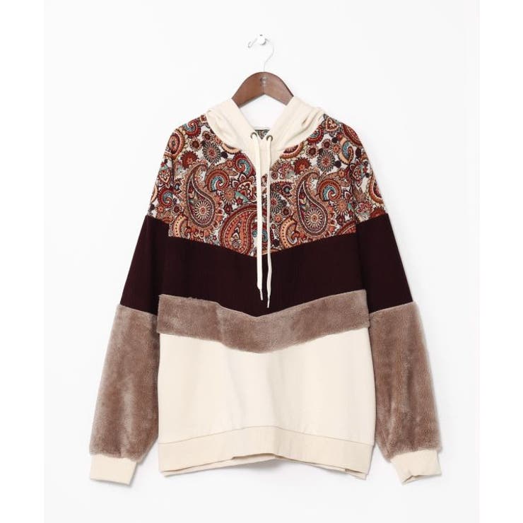 ホワイト | 【チャイハネ】ファーベルメンズフーディー | アミナコレクション