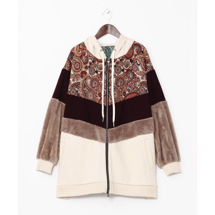 ホワイト | 【チャイハネ】ファーベルメンズフードカーディガン | アミナコレクション