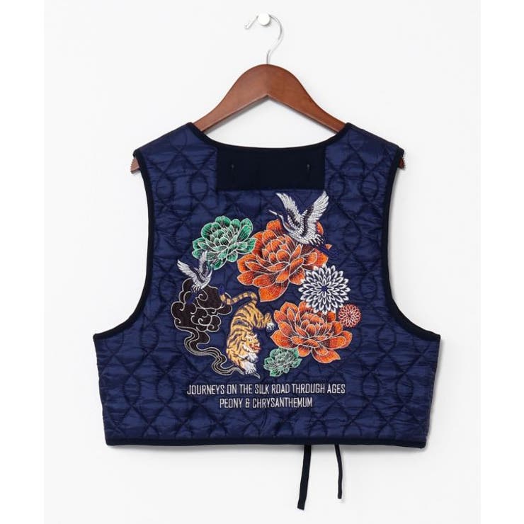 ネイビー系 | 【チャイハネ】イキライドキルティングベスト | アミナコレクション 