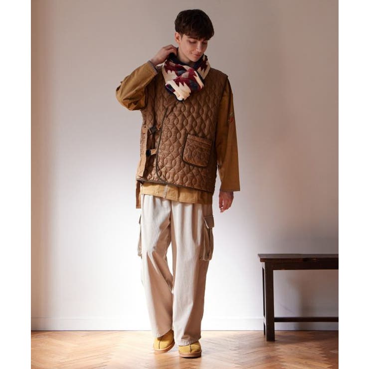 【チャイハネ】イキライドメンズキルティングベスト | アミナコレクション | 詳細画像1 