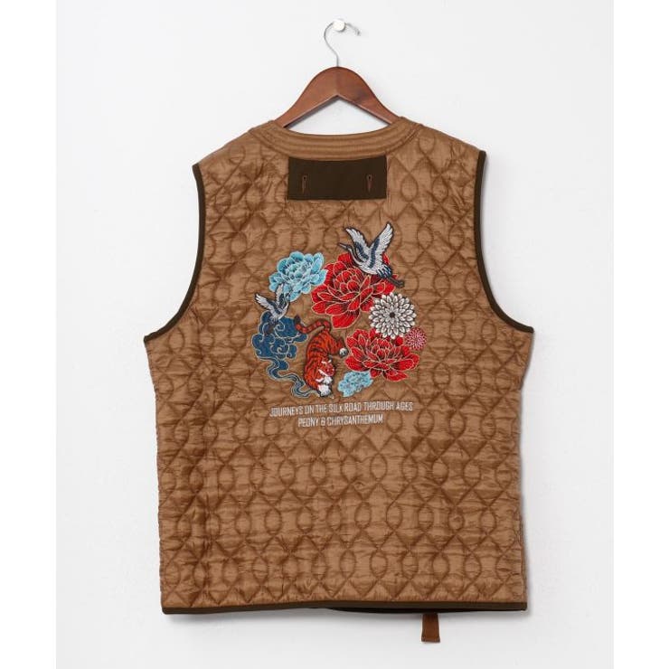 キャメル | 【チャイハネ】イキライドメンズキルティングベスト | アミナコレクション