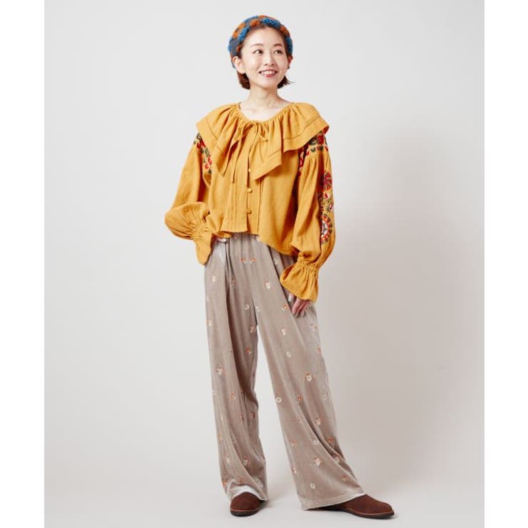 【チャイハネ】ロクアーベロアパンツ | アミナコレクション  | 詳細画像5 