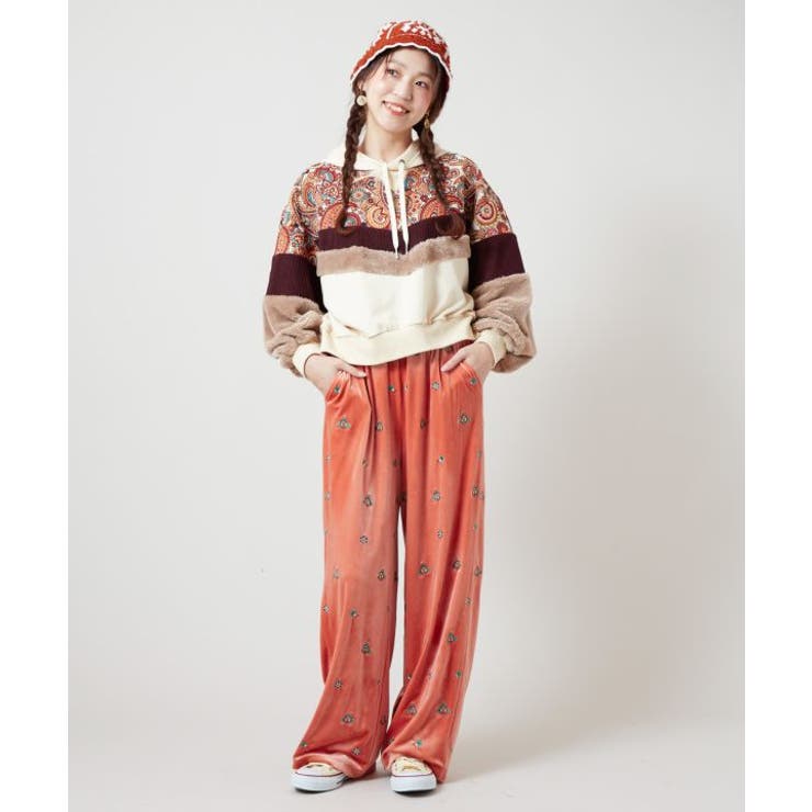 【チャイハネ】ロクアーベロアパンツ | アミナコレクション  | 詳細画像6 