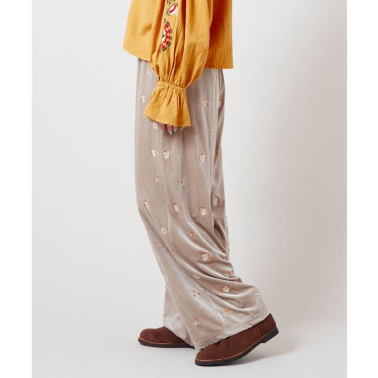 【チャイハネ】ロクアーベロアパンツ | アミナコレクション  | 詳細画像7 