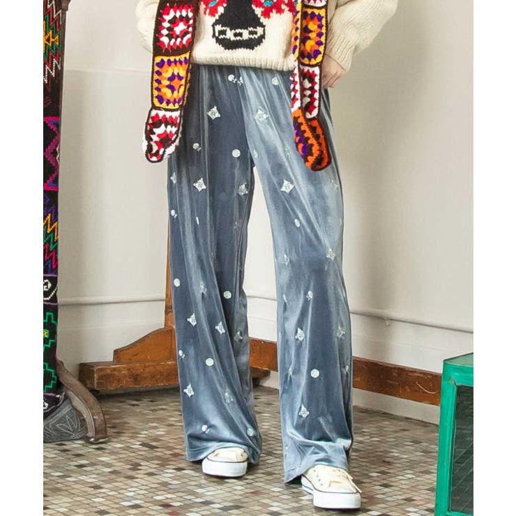グレー | 【チャイハネ】ロクアーベロアパンツ | アミナコレクション 