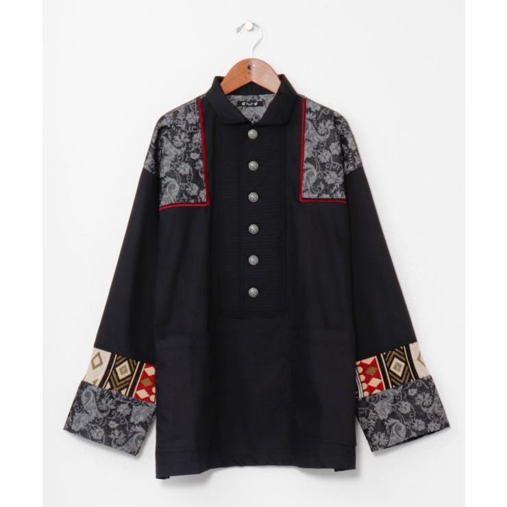 ブラック | 【チャイハネ】ヤオリメンズＴＯＰ | アミナコレクション
