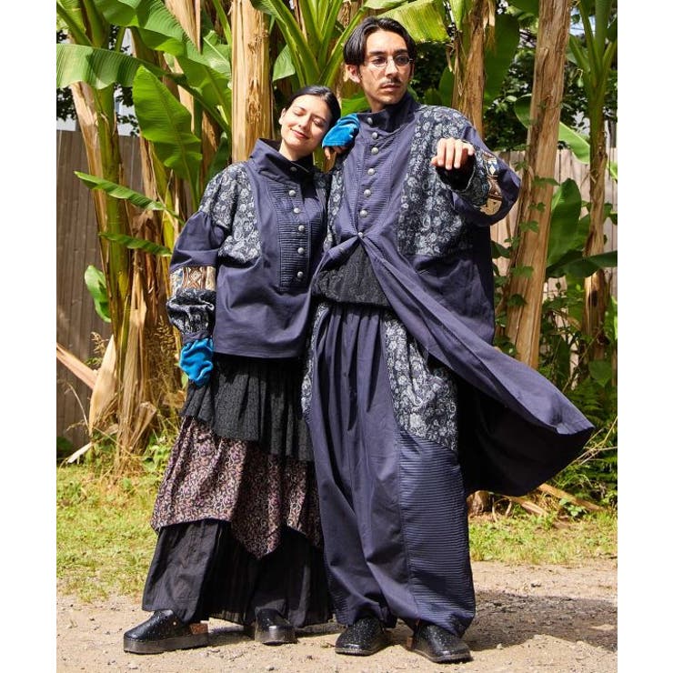 【チャイハネ】ヤオリ異素材パッチワークMEN'Sパンツ | アミナコレクション | 詳細画像1 