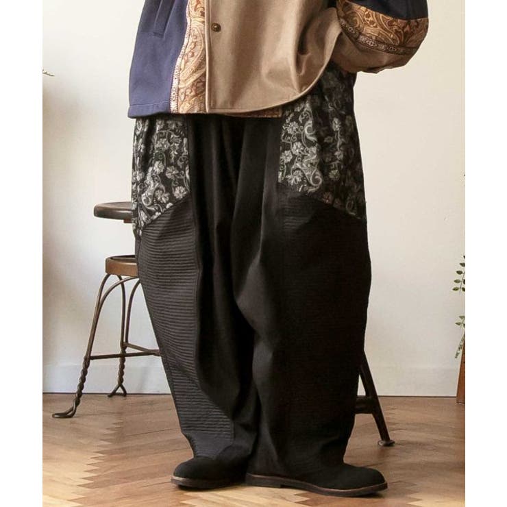 【チャイハネ】ヤオリ異素材パッチワークMEN'Sパンツ | アミナコレクション | 詳細画像16 
