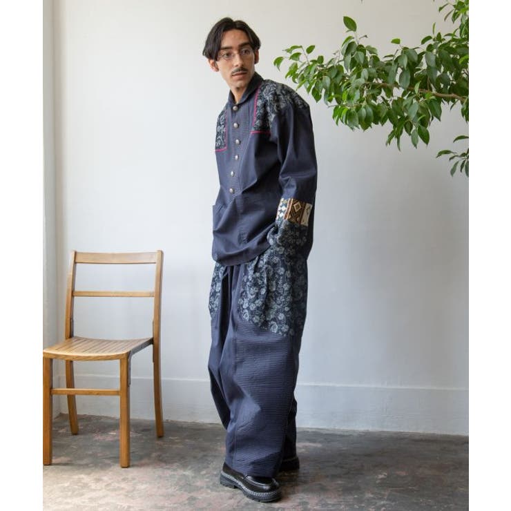【チャイハネ】ヤオリ異素材パッチワークMEN'Sパンツ | アミナコレクション | 詳細画像17 