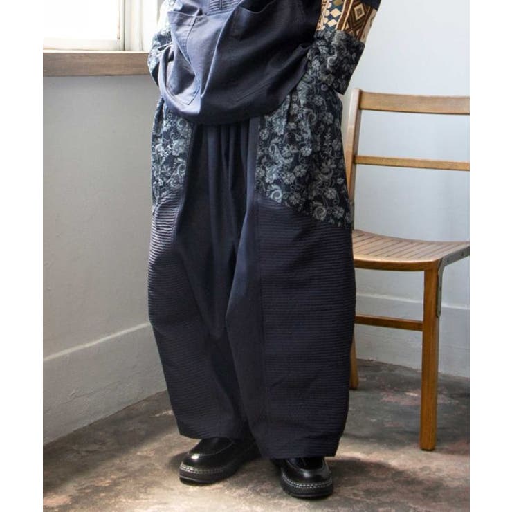 【チャイハネ】ヤオリ異素材パッチワークMEN'Sパンツ | アミナコレクション | 詳細画像21 