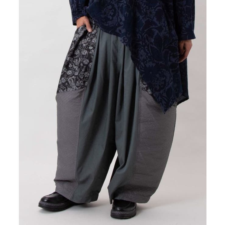 【チャイハネ】ヤオリ異素材パッチワークMEN'Sパンツ | アミナコレクション | 詳細画像6 