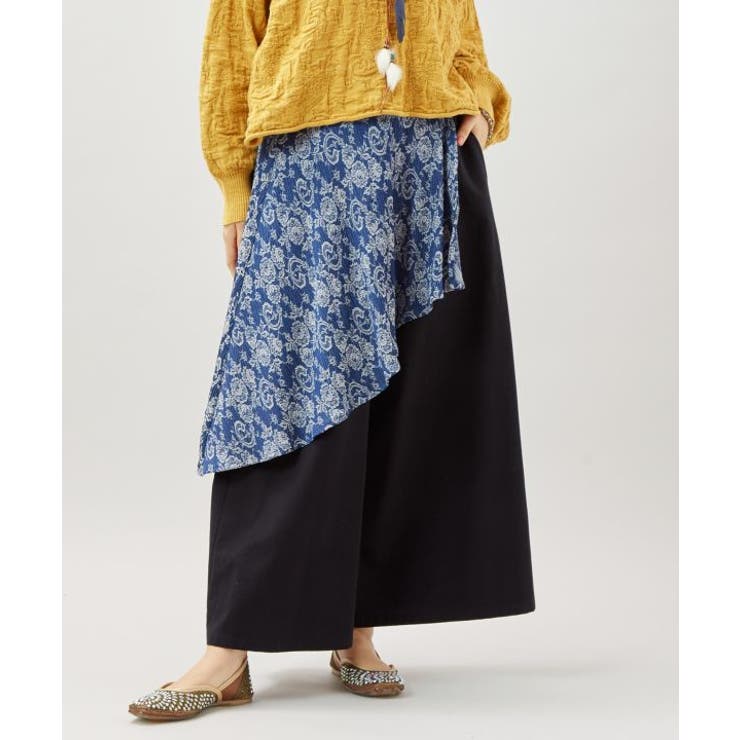 ブラック | 【チャイハネ】ノワリユ変形ワイドパンツ | アミナコレクション 