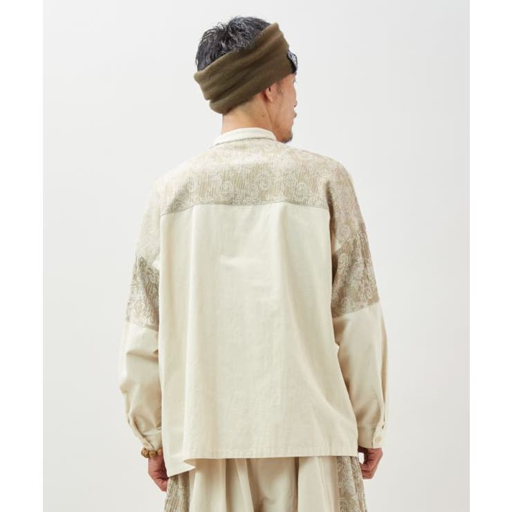 【チャイハネ】ノワリユメンズバンドカラーシャツ | アミナコレクション  | 詳細画像5 