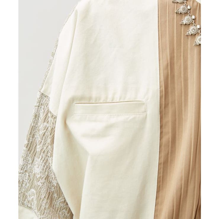 【チャイハネ】ノワリユメンズバンドカラーシャツ | アミナコレクション  | 詳細画像7 