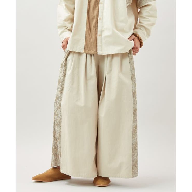 ベージュ | 【チャイハネ】ノワリユメンズワイドパンツ | アミナコレクション 