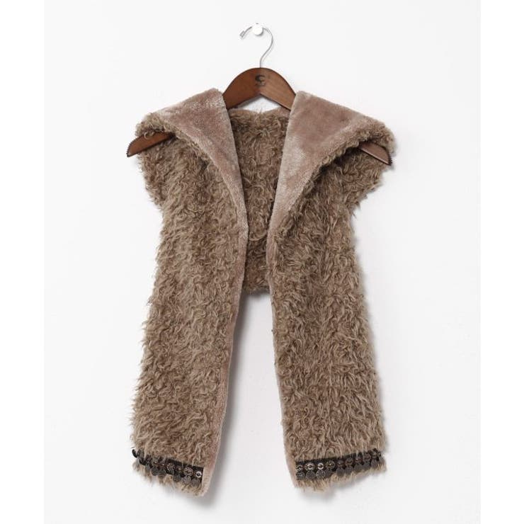 ダークベージュ | 【チャイハネ】モケリマフラー【フード付き】 | アミナコレクション 