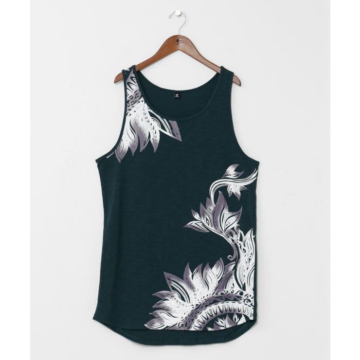 ダークグリーン | 【チャイハネ】リゾートラメンズタンクＴＯＰ | アミナコレクション