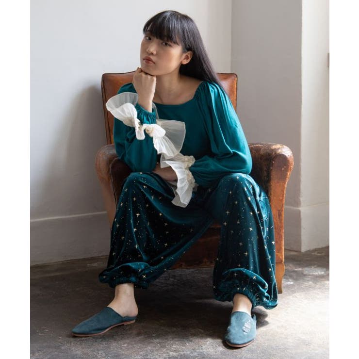 【チャイハネ】スタミーベロアパンツ | アミナコレクション  | 詳細画像2 