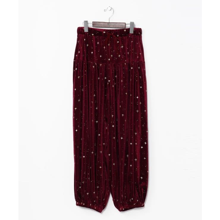 レッド | 【チャイハネ】スタミーベロアパンツ | アミナコレクション 