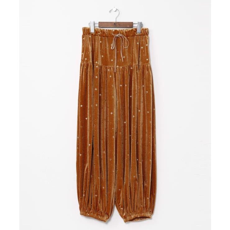 イエロー | 【チャイハネ】スタミーベロアパンツ | アミナコレクション 