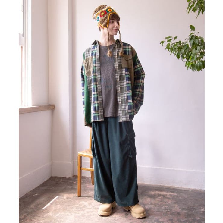 【チャイハネ】コーデュロイMEN'Sカーゴパンツ | アミナコレクション | 詳細画像4 