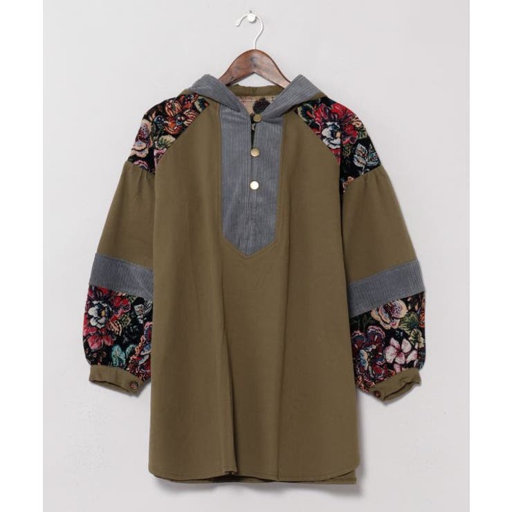 カーキ | 【チャイハネ】ジプアフードトップス | アミナコレクション 