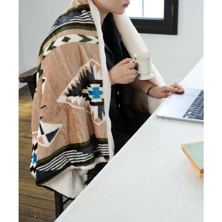 【チャイハネ】【裏ボア】NOMADYブランケットM | アミナコレクション  | 詳細画像29 