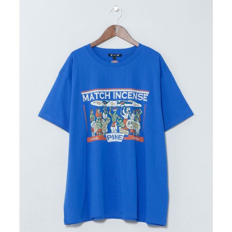 ブルー | 【チャイハネ】マッチ香Ｔシャツ（Ｌサイズ） | アミナコレクション 