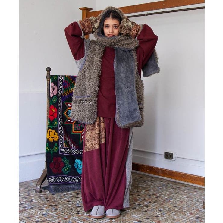 【チャイハネ】ワモーンパッチワークトップス | アミナコレクション  | 詳細画像1 