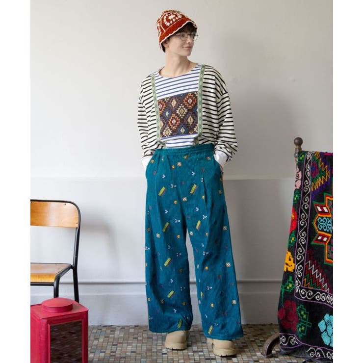 【チャイハネ】カラパッチメンズトップス | アミナコレクション | 詳細画像1 