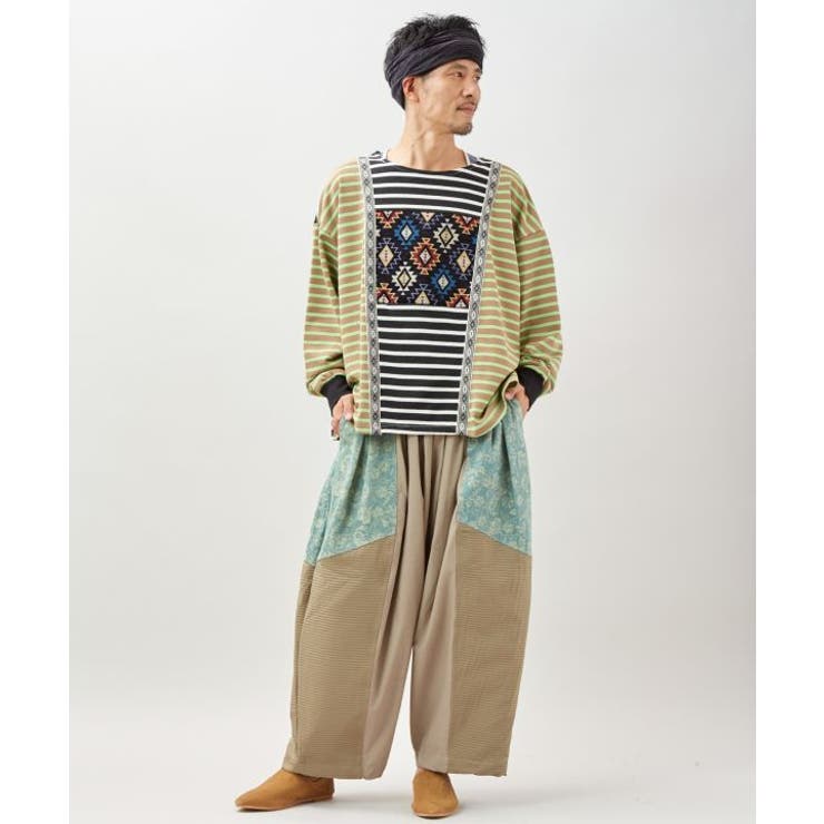 【チャイハネ】カラパッチメンズトップス | アミナコレクション | 詳細画像4 