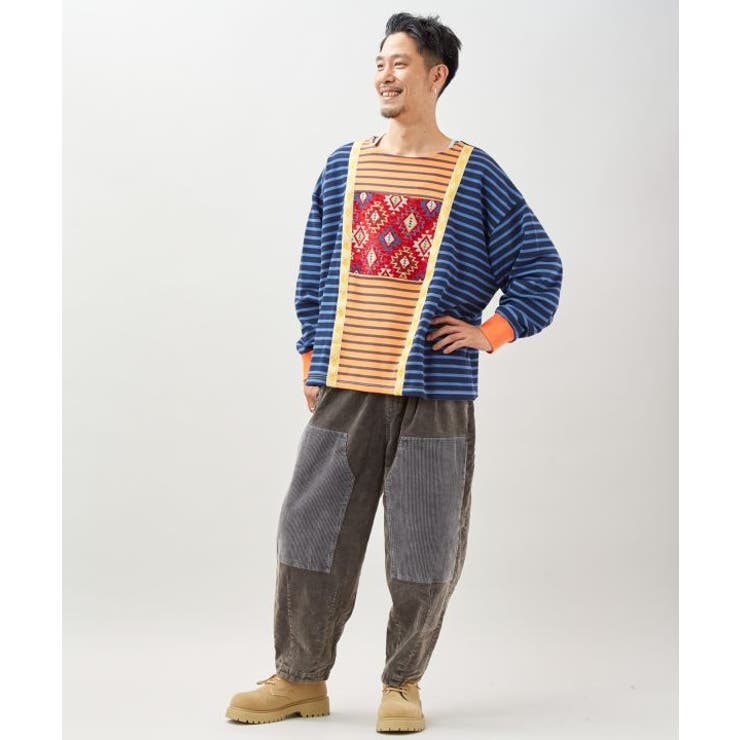 【チャイハネ】カラパッチメンズトップス | アミナコレクション | 詳細画像5 