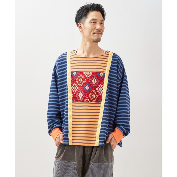 【チャイハネ】カラパッチメンズトップス | アミナコレクション | 詳細画像7 