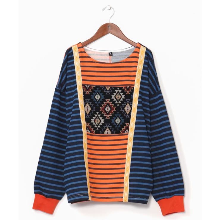 ブルー系その他 | 【チャイハネ】カラパッチメンズトップス | アミナコレクション