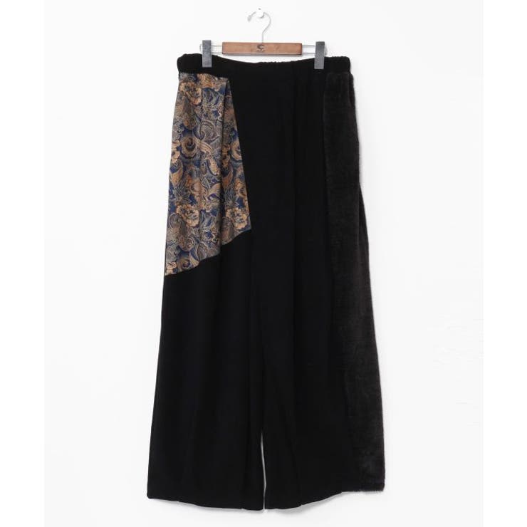 ブラック | 【チャイハネ】ワモーンパッチワークパンツ | アミナコレクション 