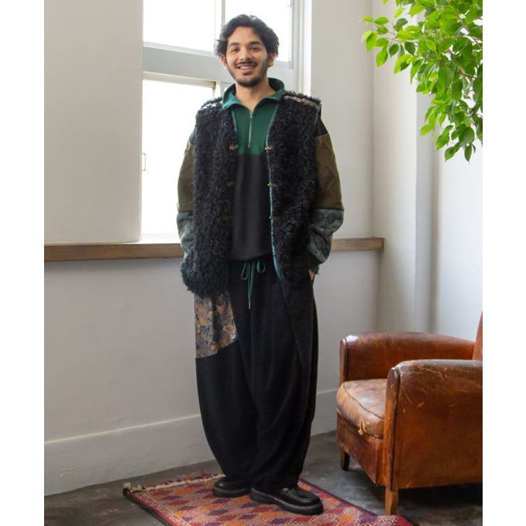 【チャイハネ】ワモーンパッチワークメンズパンツ | アミナコレクション | 詳細画像1 