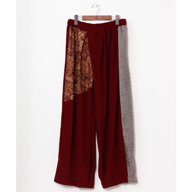 レッド | 【チャイハネ】ワモーンパッチワークメンズパンツ | アミナコレクション