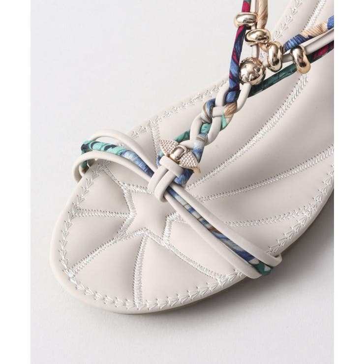 【チャイハネ】ギャビーサンダル ホワイト | アミナコレクション  | 詳細画像5 