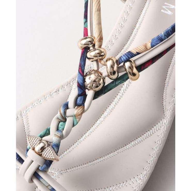 【チャイハネ】ギャビーサンダル ホワイト | アミナコレクション  | 詳細画像8 