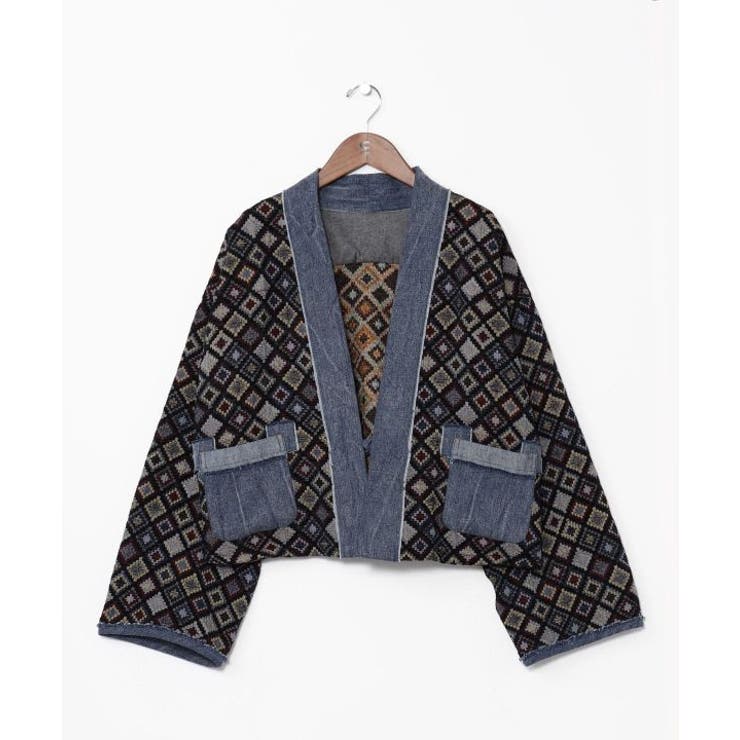 【チャイハネ】ノラパッチカーディガン | アミナコレクション  | 詳細画像1 