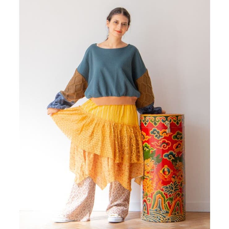 【チャイハネ】バサッタ変形プルオーバー | アミナコレクション  | 詳細画像2 