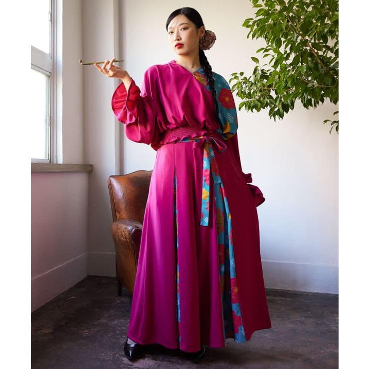 【チャイハネ】ピオラナワイドパンツ | アミナコレクション  | 詳細画像1 