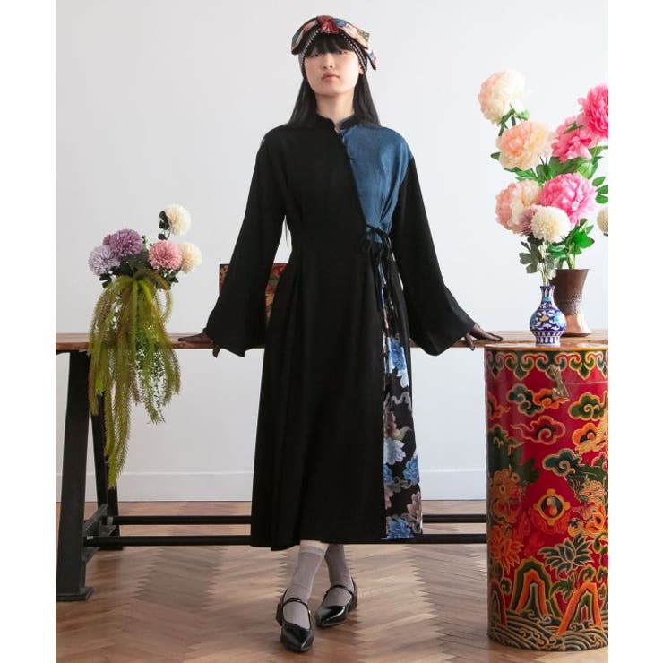 ブラック | 【チャイハネ】スラミアワンピース | アミナコレクション 